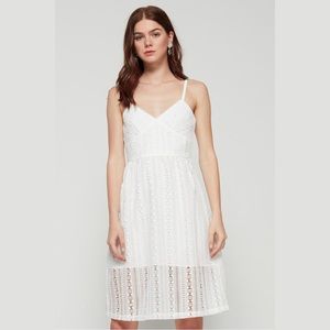 Ali & Jay White Lace Bellissimo Midi Dress